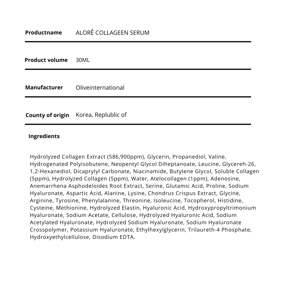 Alorê Collagen Serum – Strengthens your skin barrier for lasting hydration and comfort